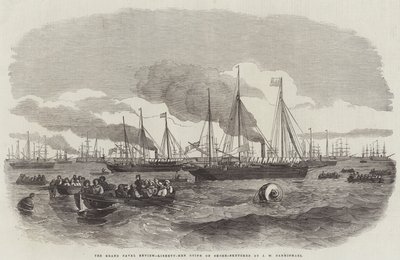 The Grand Naval Review, Liberty-Men going on Shore by John Wilson Carmichael